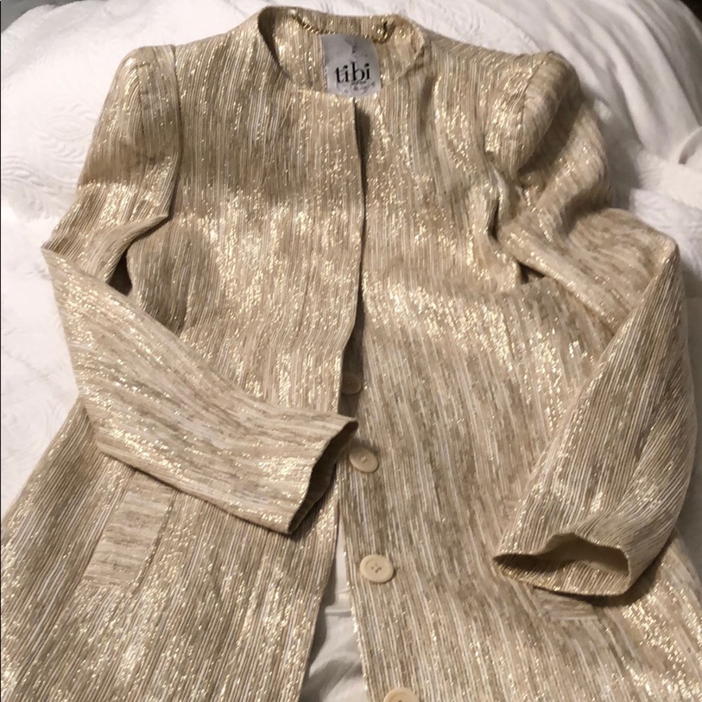 Tibi Gold tunic